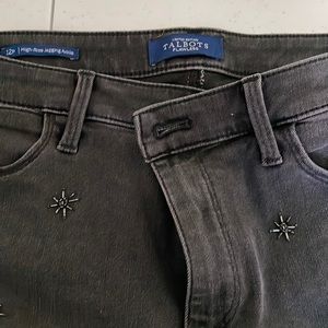 Talbots HighRise Jegging Ankle Flawless Jeans Embellished Beaded 12P